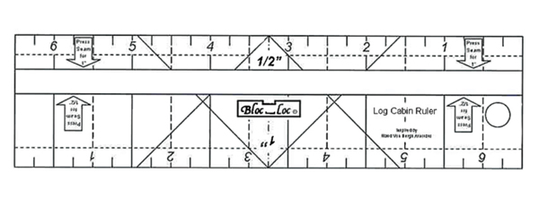 CT Bloc Loc Log Cabin Ruler