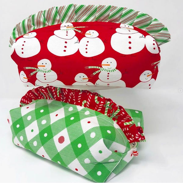 GTK Me & My Sister - Merry and Bright Ruffled Zipper Bags