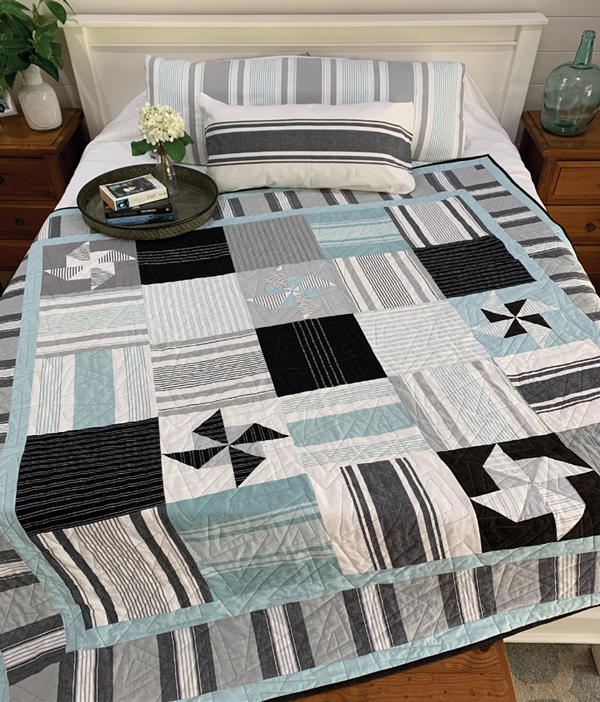 CT UnBoxed Lakeside Toweling Sea Salt Quilt